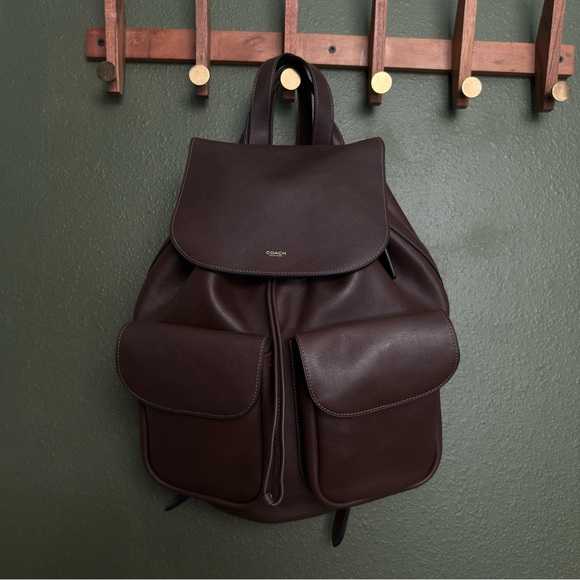 Coach Crosby Backpack Maple Large - Picture 2 of 15